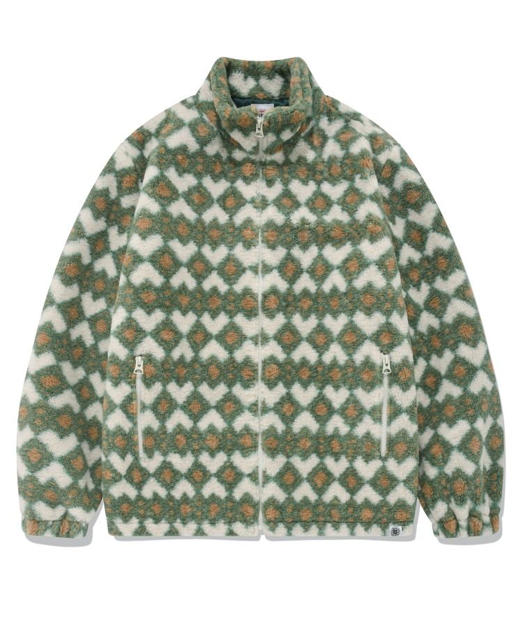 VSW Pattern Fleece Jacket Green